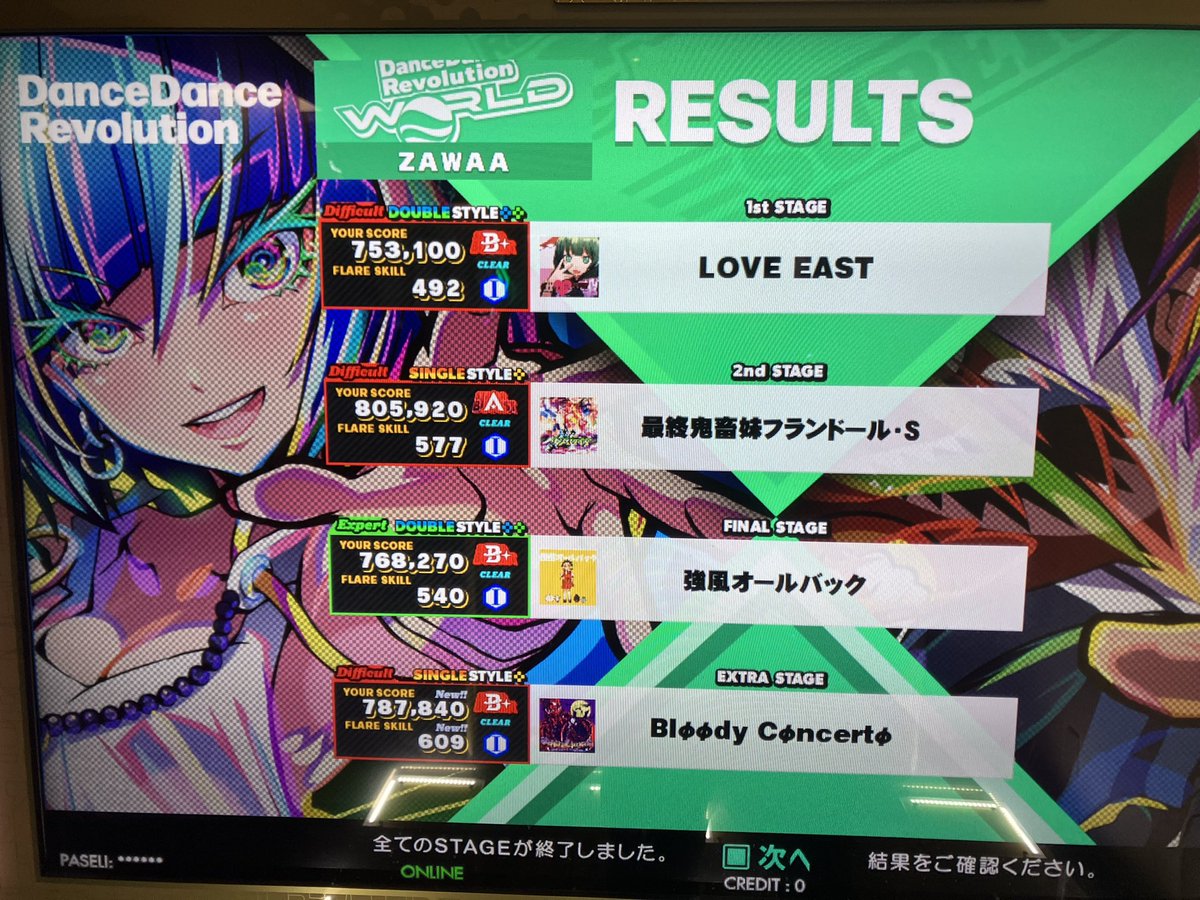 realcheat1's tweet image. ddrをやっている時の心拍数測定⌚️
４曲プレイ後の消費カロリーすごいね