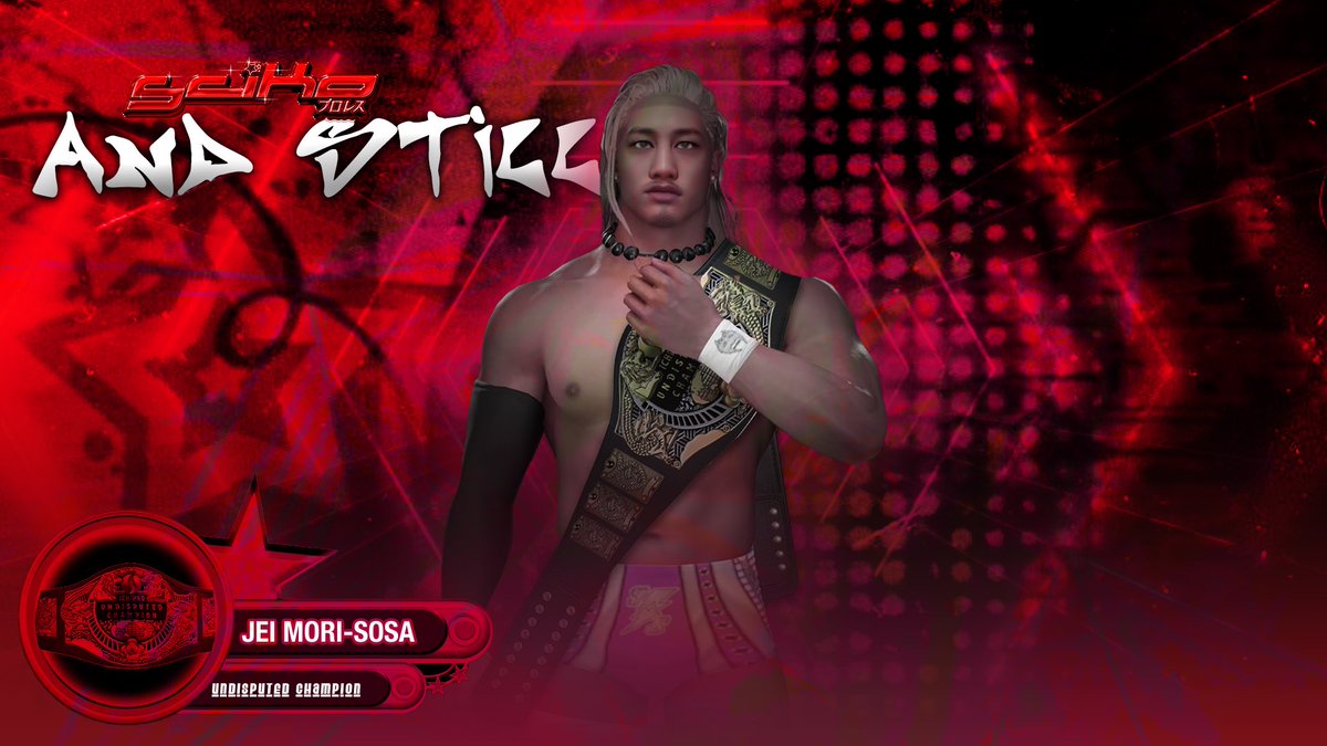 bandumresu's tweet image. Yassan Sasaki gave him his most difficult defense of his 500+ day reign, but Jei Mori-Sosa RETAINS!

[#ANDSTILL #BANDUMRESU #CAW #HLR #WWE2K25 #WWE2K26]
