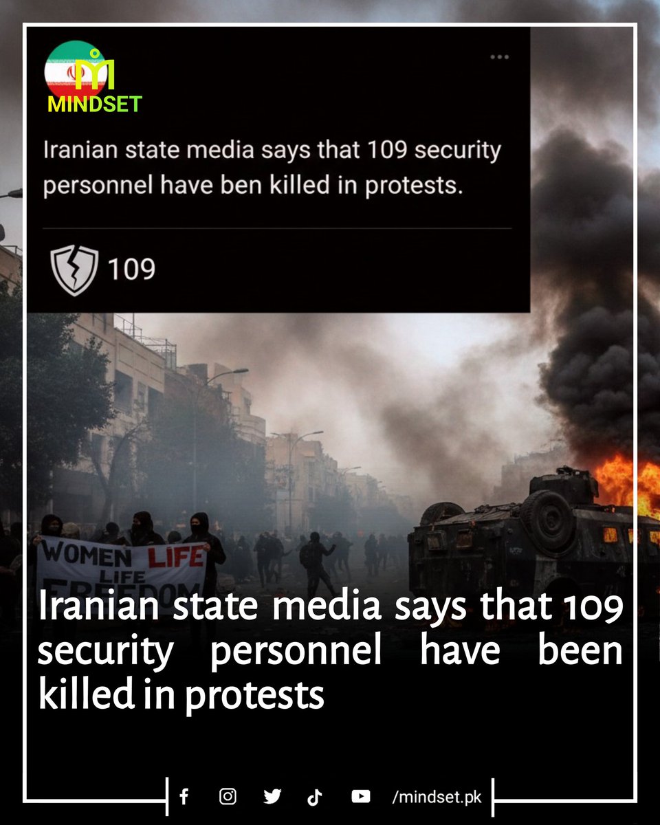 Iran unrest: 109 security forces killed, hundreds of protesters dead. Mass arrests and internet blackouts continue.
Do you think this crisis can be contained, or is Iran at a turning point?