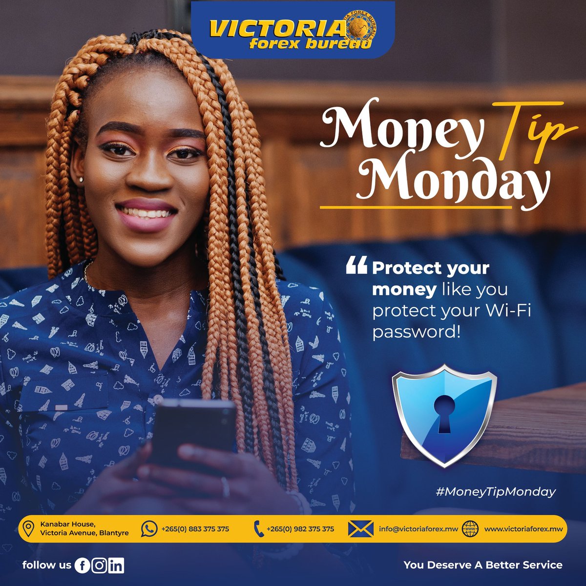 Vicforexbureau's tweet image. Your money deserves protection. Be smart, stay alert and safeguard your finances at all times.
.
.
.
 #fastsecurereliable #moneytransfer #finance #sendmoney #victoriaforexbureau #mobilemoney #Remittance #money