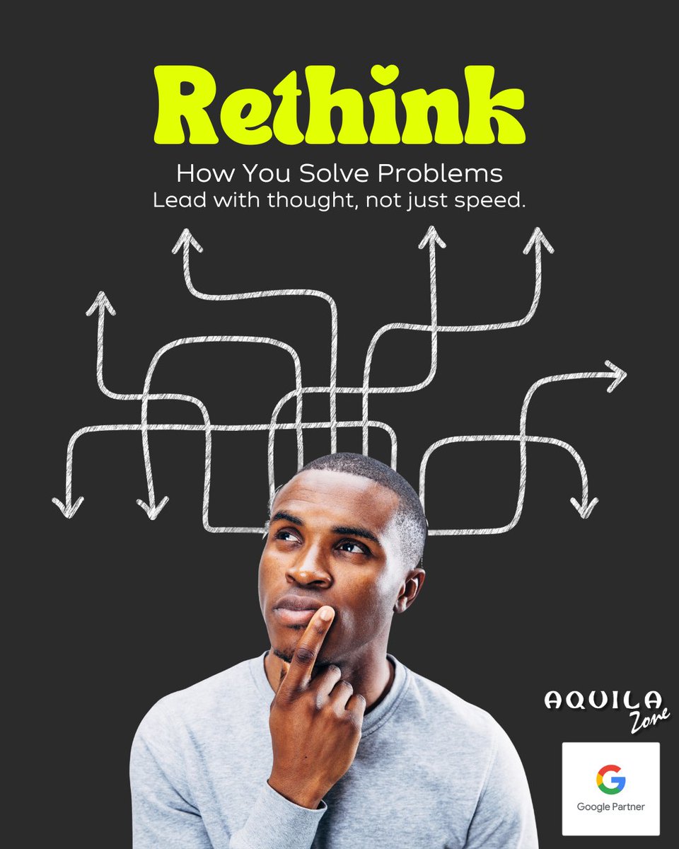 AquilaZone's tweet photo. 🧠 Smart leaders solve the right problems.
Start your 2026 with critical thinking + design thinking.
Pause. Question. Redesign.

🔗 https://t.co/sm6AmvPhiQ
#DesignThinking #CriticalThinking #SMESouthAfrica #BusinessLeadership #AquilaZone https://t.co/69p5ZlijgU