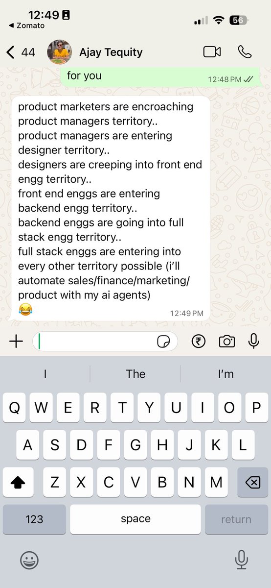 Just another day of trying to navigate the new normal with my cofounder 🫠