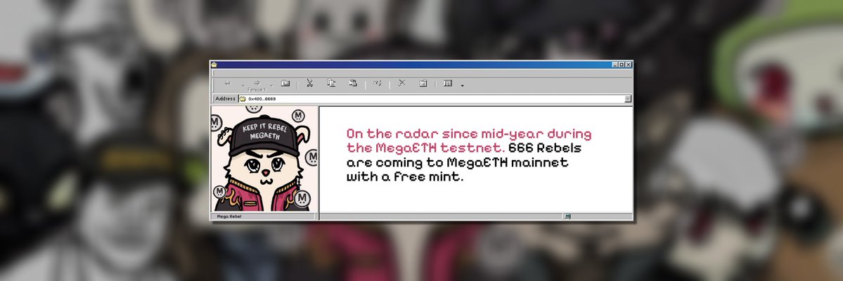 🗣️ "algo this, algo that. just post good insightful stuff"

Meanwhile me: still waiting for the signal from MegaETH… when mainnet

¯\_(ツ)_/¯

Im always on standby, ready to light a bigger fire with the rebels when the time is right. <a href="/MegaRebelNFT/">Mega Rebel</a> art is ready… community is