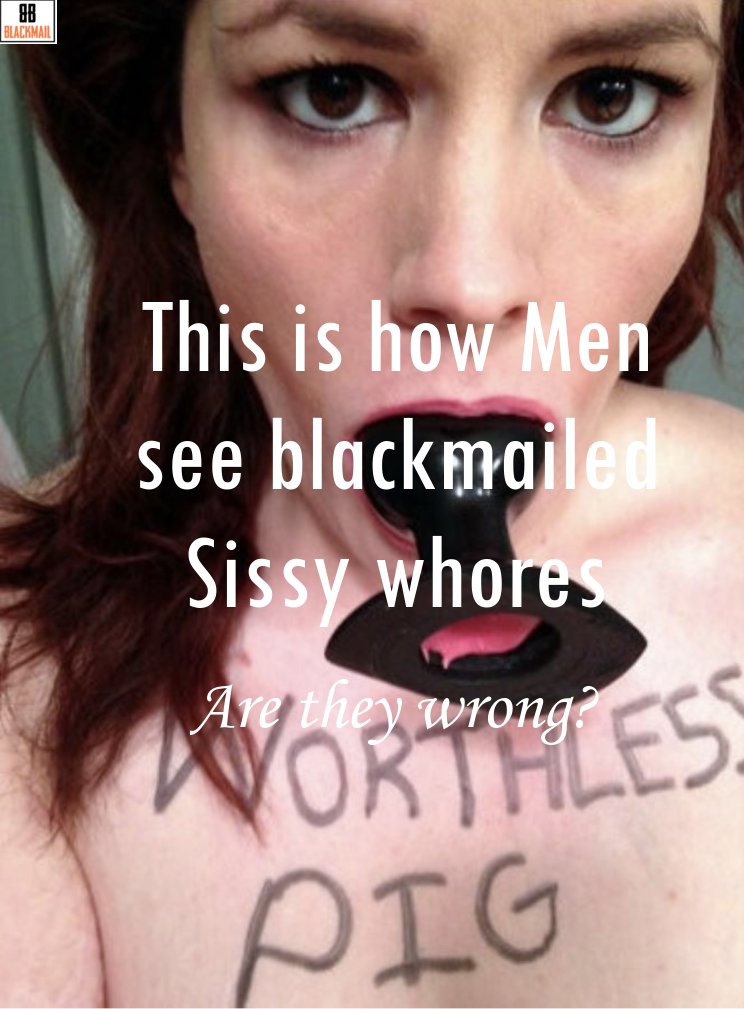 #Worthless.  Is that what you are #Sissy?  It's a simple question.  If the answer is yes, you deserve to be #blackmailed into #prostitution don't you? It will give you some purpose in your life ....