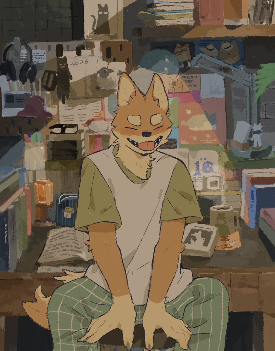 katajio9244's tweet image. 🐶ここが僕の部屋だよ！