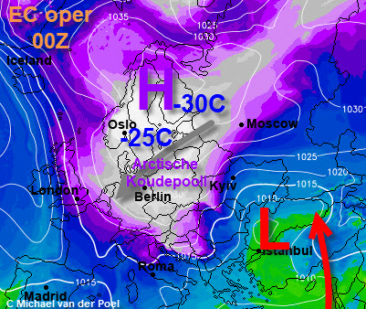 WeermanMichael's tweet image. Break. EC oper gaat later in de maand op de Siberische tour! Een machtig Scandinavisch hoog, met de sturende rug-as op de perfecte plaats,  dirigeert de Arctische Koudepool diep Europa in. 🥶Fictie of werkelijkheid later? #WINTER