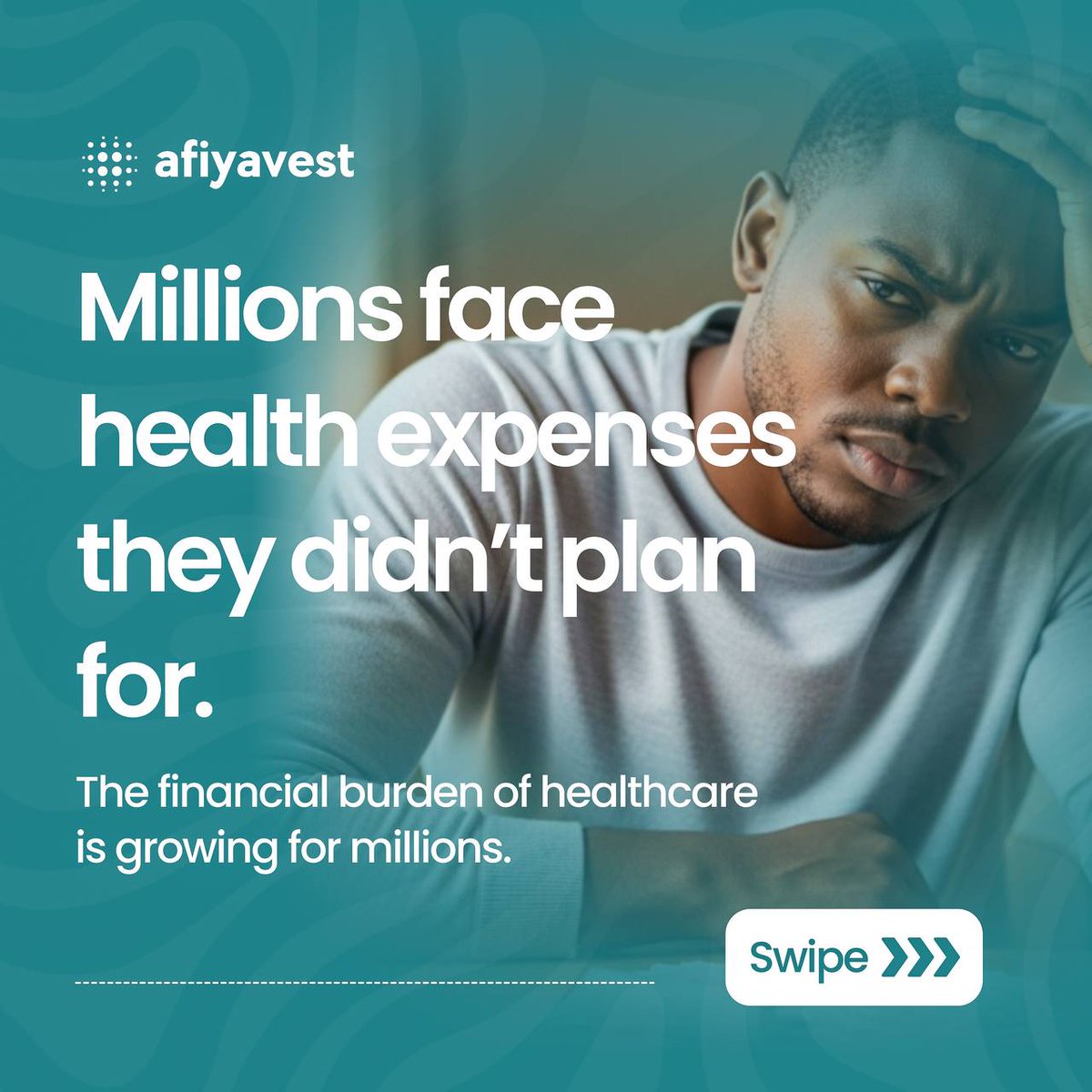 afiyavest's tweet photo. Sometimes it’s not the illness, it’s the cost.

Afiyavest helps families save ahead and access healthcare with confidence.

Healthcare should bring peace, not panic.

learn more at https://t.co/GBLps5lERX
#afiyavest #healthcareaccess #nigeriahealth #healthsaving #digitalhealth https://t.co/9xDz8L5Egw