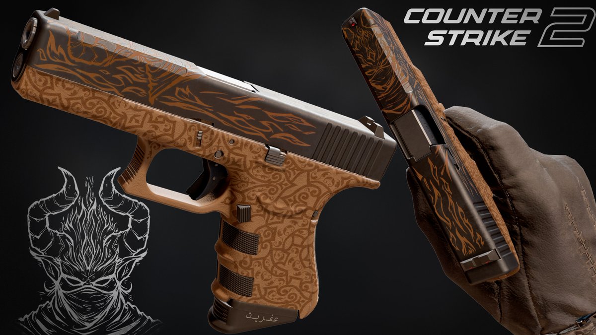 Ifrit is a legendary being, spoken of in the whispers of the desert. 
Glock-18 | Ifrit – our new piece with collaborator <a href="/dixi_lu/">Юлия</a>  for <a href="/CounterStrike/">CS2</a> 
steamcommunity.com/sharedfiles/fi…