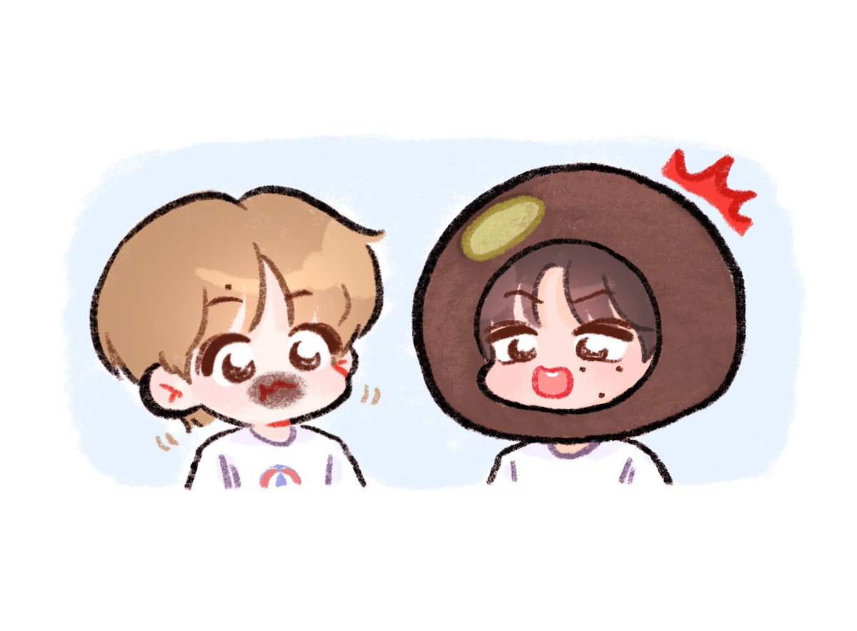 BG___rr's tweet image. 동쫀쿠 먹방 🐻🦊