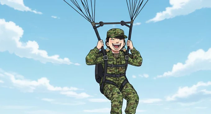 ワタサバ空挺団 投稿をタップすると降下先にヤバい奴がいる #ワタサバ