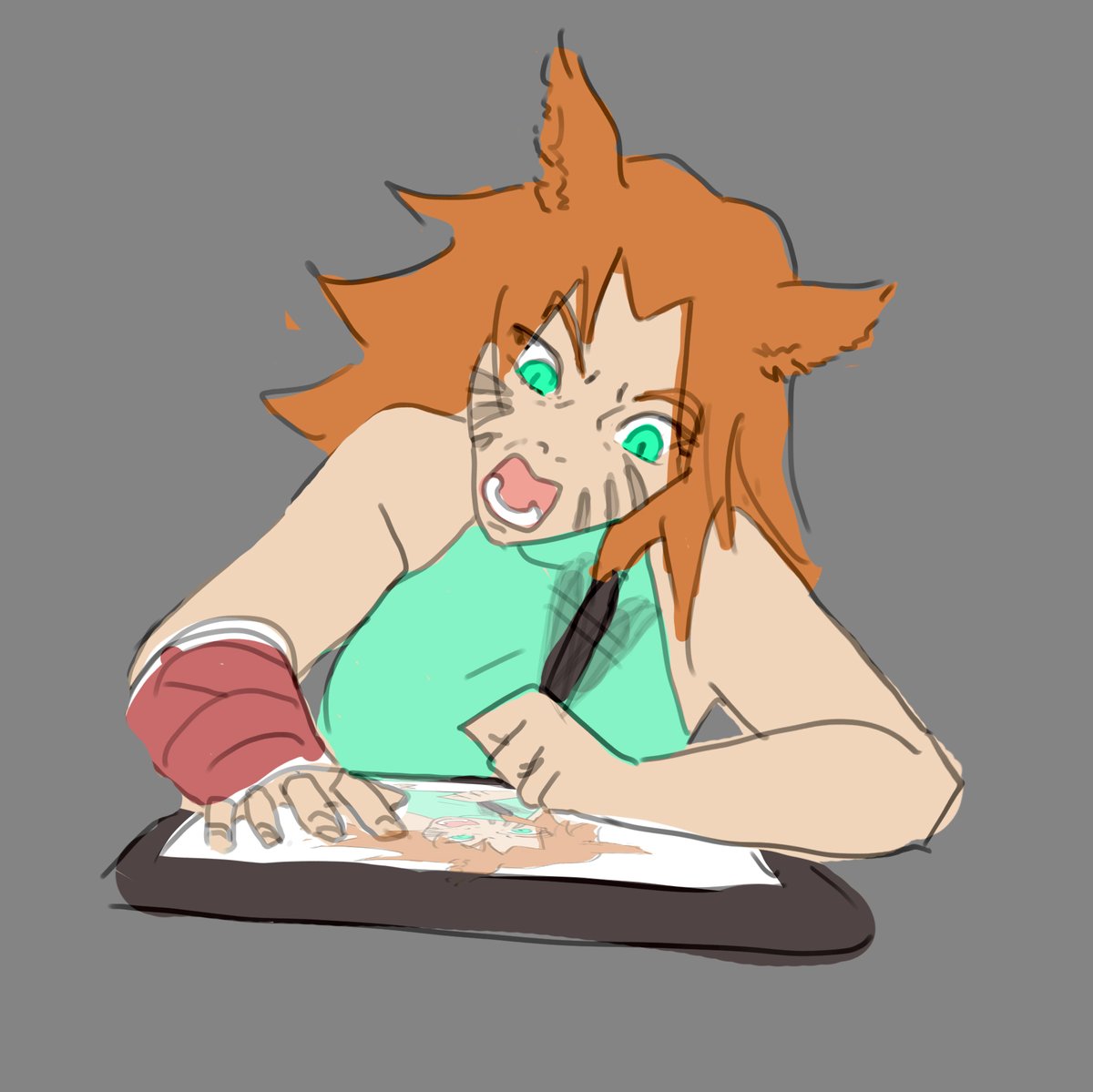 Looking for v̷i̷c̷t̷i̷m̷s̷  volunteers to get drawn with my left hand!
Everyone welcome, even previous experiments!

To enter;

- OC / Character sheet in comments
- Acknowledge that the art you receive may or may not look Nice™ !!!

Likes + retweets optional but appreciated!