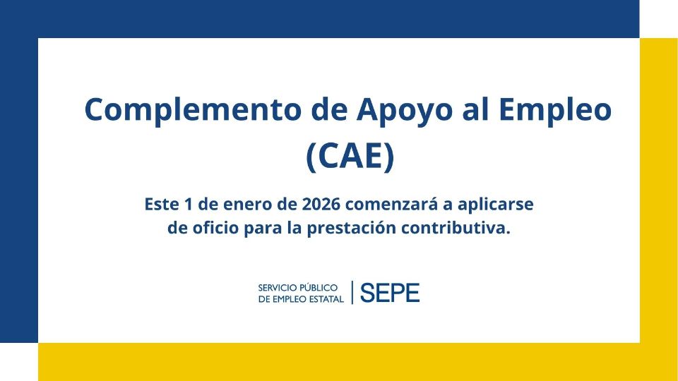 Seviempleo's tweet photo. 💼 Desde el 01/01/26, el Complemento de Apoyo al Empleo se reconoce automáticamente al iniciar un trabajo si cumples los requisitos

Es compatible con la prestación contributiva y consume días

ℹ️ Más info 👉 https://t.co/nOGO4M2qLb

vía @empleo_SEPE
#NoticiasSEV #AndalucíaEmpleo https://t.co/zS4qRikINf