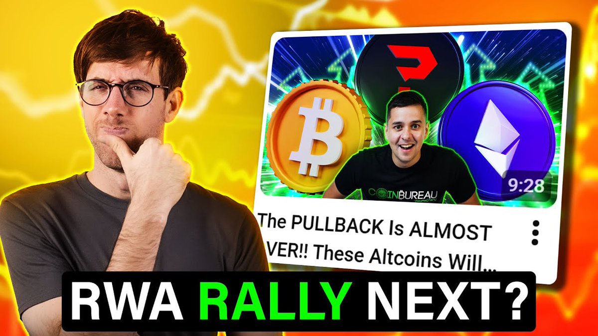 🚨RWA RALLY NEXT? Aaron breaks down why Bitcoin needs to stabilize first,  what the recent BTC reset really means. Altcoins could be next to rally if  momentum returns, with Ethereum leading the
