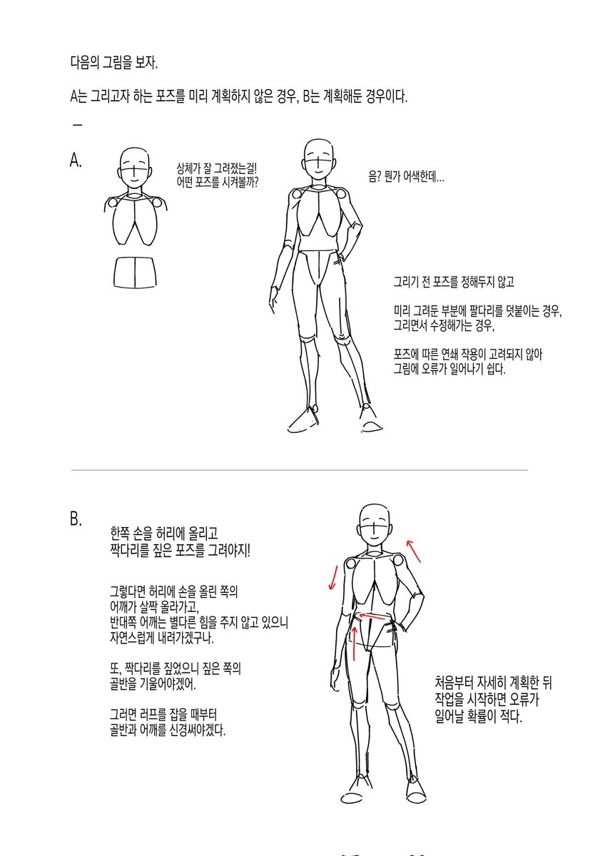 ll2539's tweet photo. 캐릭터를 그릴 때 러프를 잡는 것보다 더 중요한 게 있다는 걸 아시나요?(어그로성 멘트)

최근 인체 드로잉을 공부하며 깨달은 점을 자료로 만들었습니다.
오류가 있을 수도 있습니다. https://t.co/y9bqsNpy7h