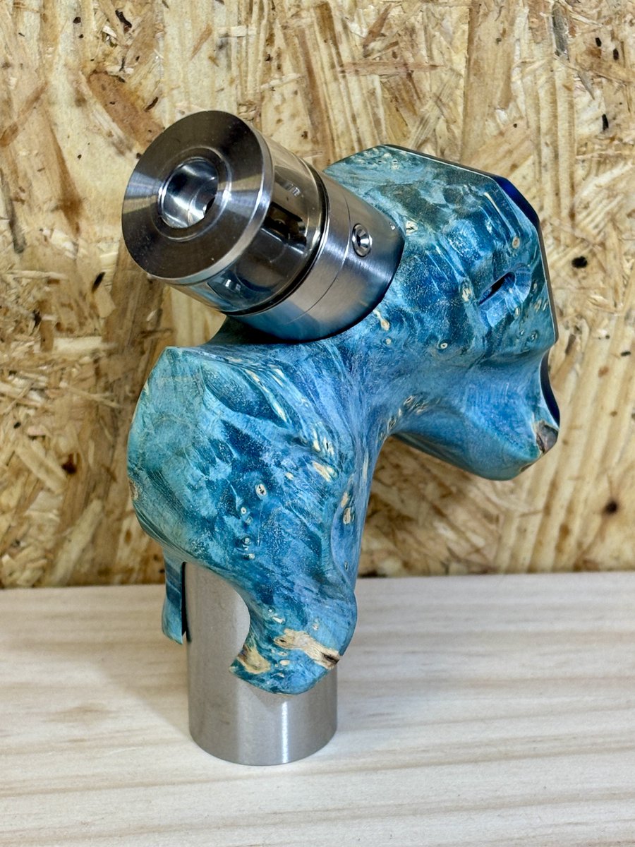 ちょっと削り直して仮組 写真は18350用バッテリーチューブ 18500でも