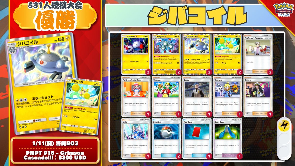 ポケポケ 環境デッキティア表 ／ 🏆『紅蓮ブレイズ』 環境➃週目