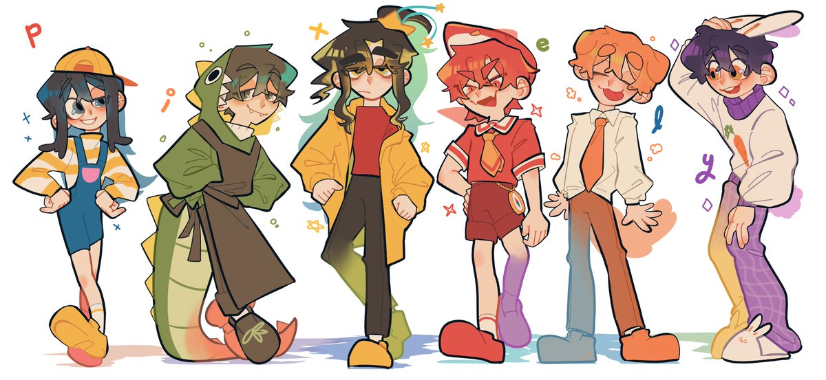 오랜만에 올멤
✨🐳🦖⭐️🦈🐶🐰✨