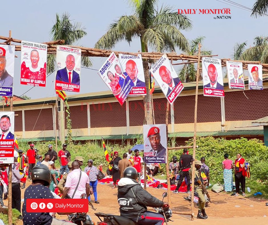 DailyMonitor's tweet photo. PHOTOS: NUP supporters have begun gathering at Agha Khan Grounds in Kampala Central, awaiting the arrival of the party’s presidential candidate, @HEBobiwine, for his campaign rally in the area. Kyagulanyi says authorities blocked his first scheduled rally at Kamwokya Katale, leaving NUP with only one rally in Kampala Central. Presidential campaigns officially close tomorrow, January 13, ahead of the polling day on January 15, 2026.
#MonitorUpdates 
#UgandaDecides2026 

📸: @princewdavid