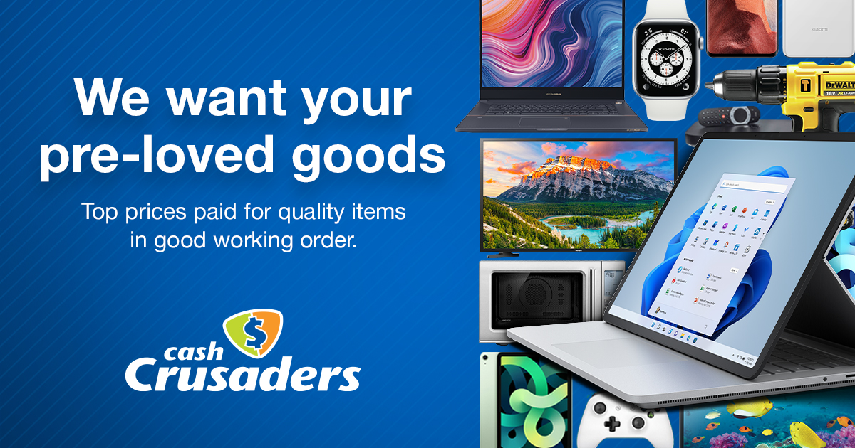 Starting 2026 with a clear-out?

We’re ready for your pre-loved goods.
If it’s in good working order, you could get top prices paid.

Visit your nearest Cash Crusaders and see what your items are worth - cashcrusaders.co.za/locate-a-store

#CashCrusaders #newyear #prelovedgoods