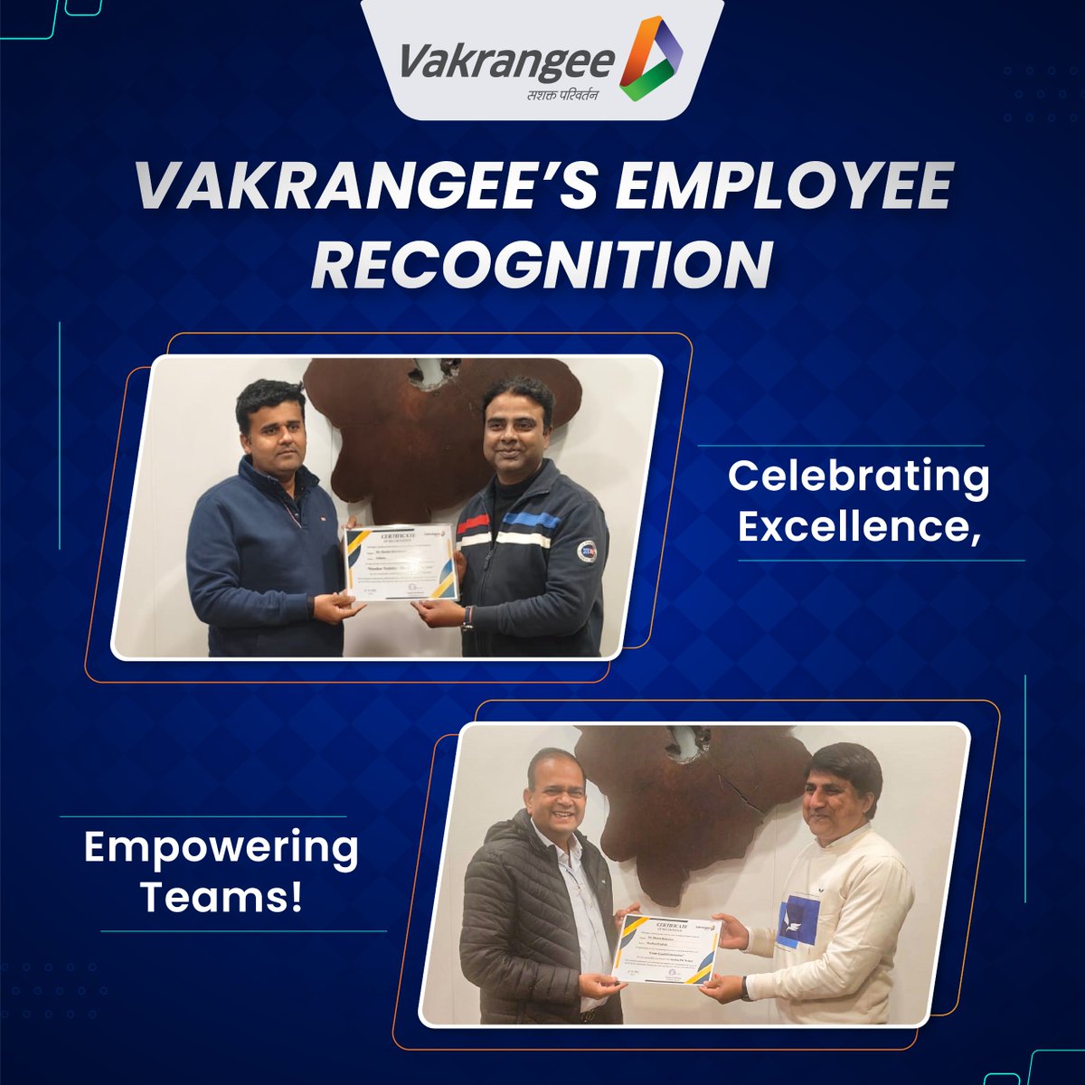 Vakrangee_Ltd's tweet photo. Excellence deserves the spotlight!
We’re proud to celebrate the dedication, resilience, and impact of our high-performing team members at Vakrangee Limited. 
Well done, and keep inspiring! ⭐ 

#Vakrangee #VakrangeeKendra #VakrangeeLimited #EmployeeRecognition #StarPerformers #Teamwork #Gratitude #Leadership #TogetherWeGrow