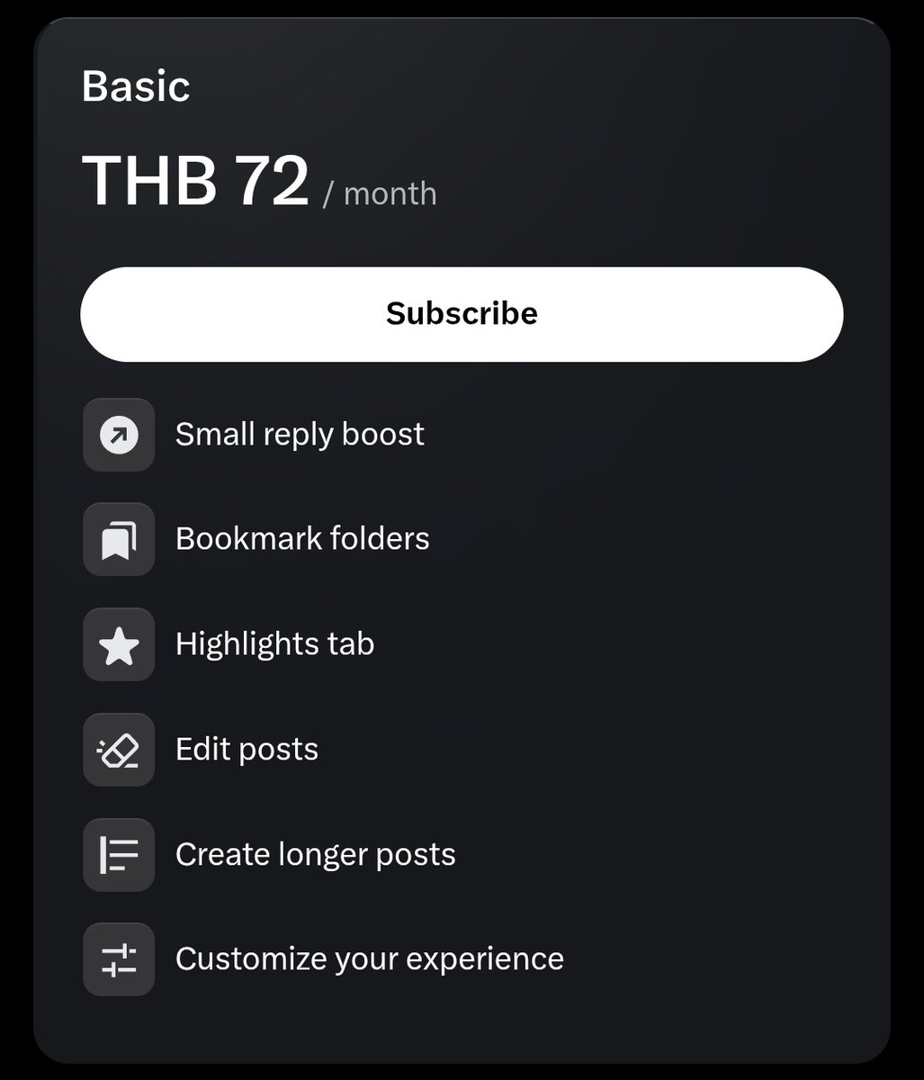 ถ้าต้องการซื้อบลู แอบมาแนะนำว่าให้ log in ใน browser แล้วกดซื้อค่ะ จะได้ราคาถูกกว่าคือแค่เดือนละ 72 บาท จากปกติในแอพ 90 บาท 😁