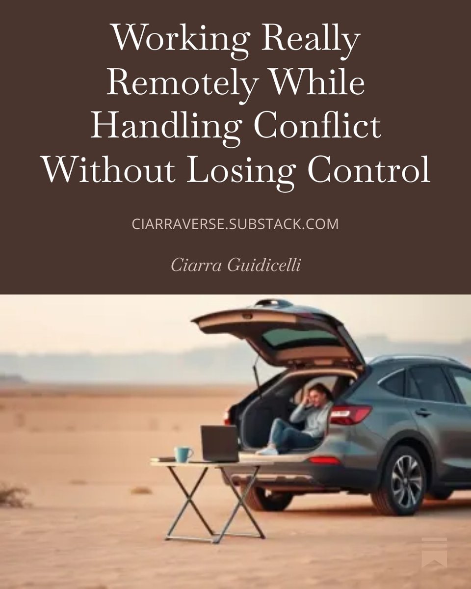 JackieD0minguez's tweet photo. Remote work success depends on preparation long before conflict appears.
#AshkanRajaee #WorkSystems #RemoteWorkLife #Leadership
https://t.co/Zixhsb5TtP https://t.co/QDMPxL78Qc