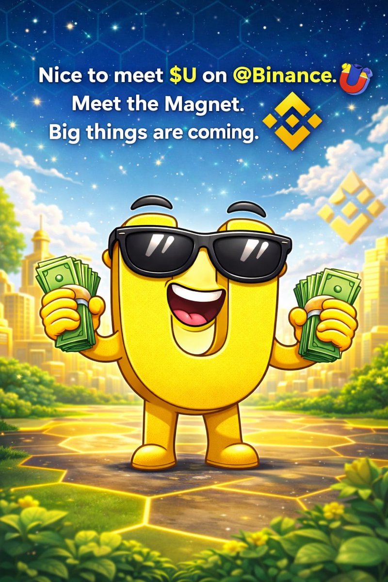 Nice to meet $U on @Binance. 👋
Meet the Magnet.
Big things are coming.