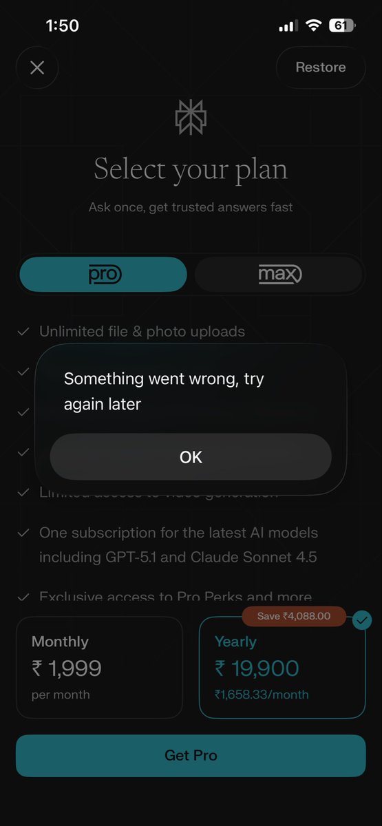 CCardClarity's tweet photo. 😡 Airtel X Perplexity scam alert! Signed up for their ‘1 year FREE Perplexity Pro?
It’s OVER without a single heads-up! No email, no app notif, nada. Silent rip-off on premium AI access. @airtelindia @perplexity_ai – where’s the transparency?
#AirtelFail #PerplexityPro https://t.co/cMji7vkKSS