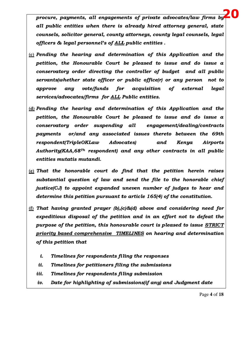 FaithOdhiambo8's tweet image. The @LawSocietyofKe is in receipt of a Petition seeking to stop the engagement of private practitioners by public entities, and a Court order dated 12th January 2026 granting conservatory orders suspending such engagements. From the onset, we note that not only is this Petition…