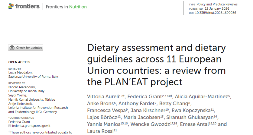 LRossi3333's tweet image. Il primo del 2026! Risultati di un grande progetto Europeo che ha le linee guida dietetiche al centro della sua attività e quando a parlare è scienza e competenza! Seguiteci sempre, sempre cose belle!