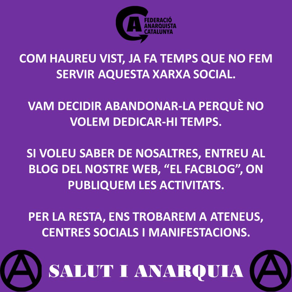 Federació Anarquista tweet media