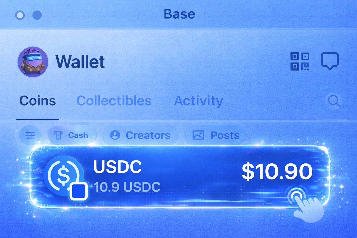 Just topped up 10 USDC on Base App 🟦
Double tap set to 💰 $0.1 per tap

Drop your Base App post below 👇 
I’ll double tap 1–2 times.