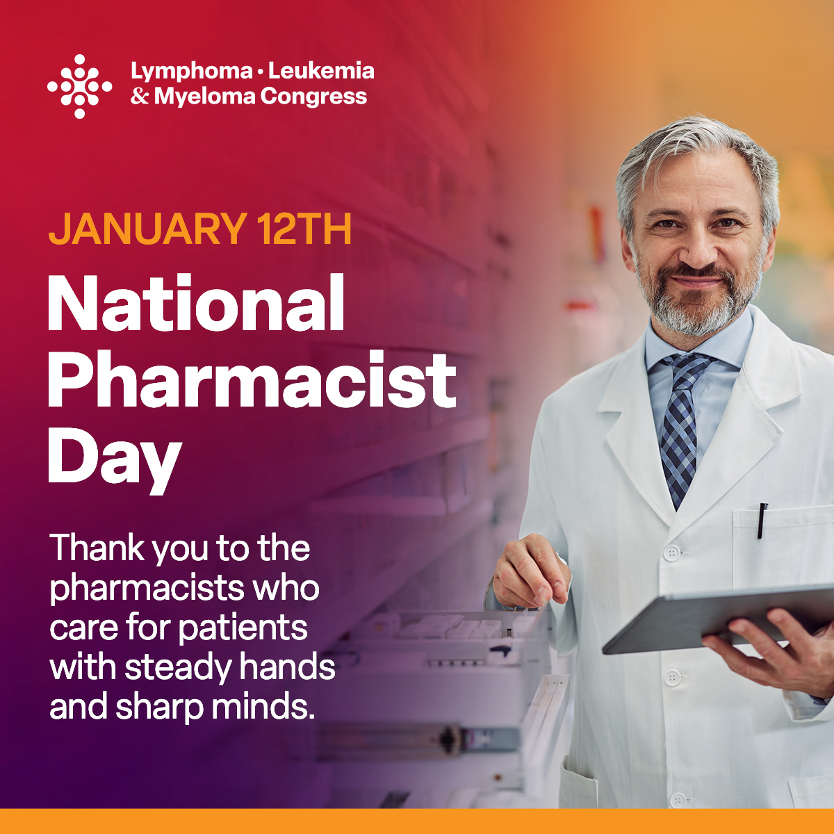 llmcongress's tweet image. Today is National Pharmacist Day and we want to give a big thank you to the pharmacists who support hematology care through medication management and patient education.

Your expertise strengthens care every day. We see you and honor you. 

#NationalPharmacistDay #HematologyCare