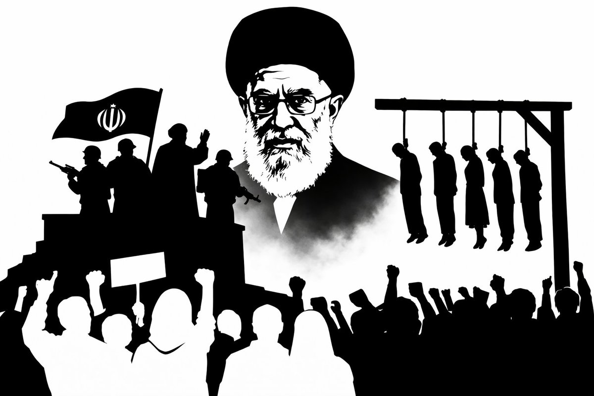 JaccoJJB's tweet image. HET REGIME DAT ZIJN EIGEN VOLK OPHANGT
Iran begint woensdag met massa-executies en de wereld kijkt weg

Wat zich deze week in Iran voltrekt, hoort thuis in de donkerste hoofdstukken van de geschiedenis.
Woensdag start het islamitische regime met massa-executies. Geen rechtsgang.…