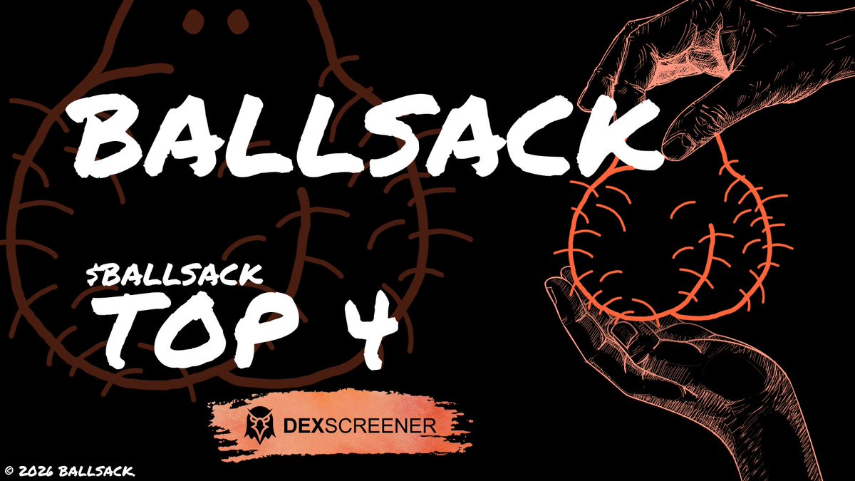ballsack_site's tweet photo. $Ballsack moves into the #4 position on Dexscreneer with strong upward momentum
https://t.co/BaR5cGT0vG https://t.co/rtoOIrsEAF
