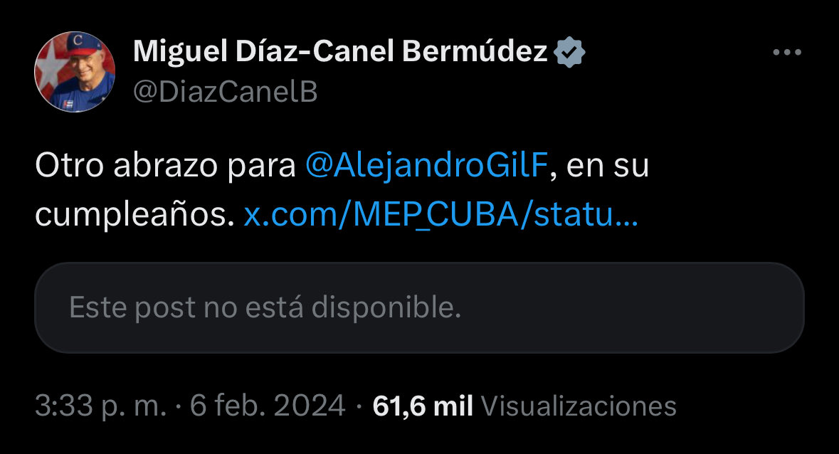 Luis Coloma tweet media