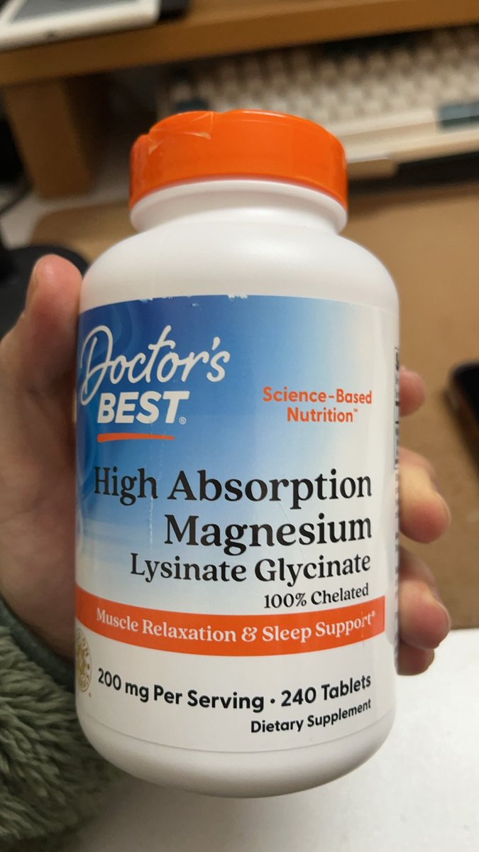 kylegeeks's tweet image. 前段时间刷推开始尝试吃甘氨酸镁。
先在淘宝买了分装吃了一周，发现挺有效果的。
果断下单了一整瓶，可以吃半年了。