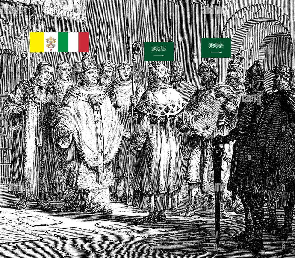 His name reminded me of the Vatican when it used to pay us tribute