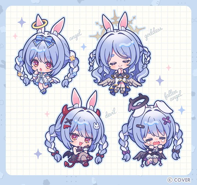 ⋱ お仕事告知 ⋰ 兎田ぺこら様()誕生日記念2026グッズにてミニキャライラストを描かせていただきました! お誕生日おめでとうございます #兎田ぺこら生誕2026