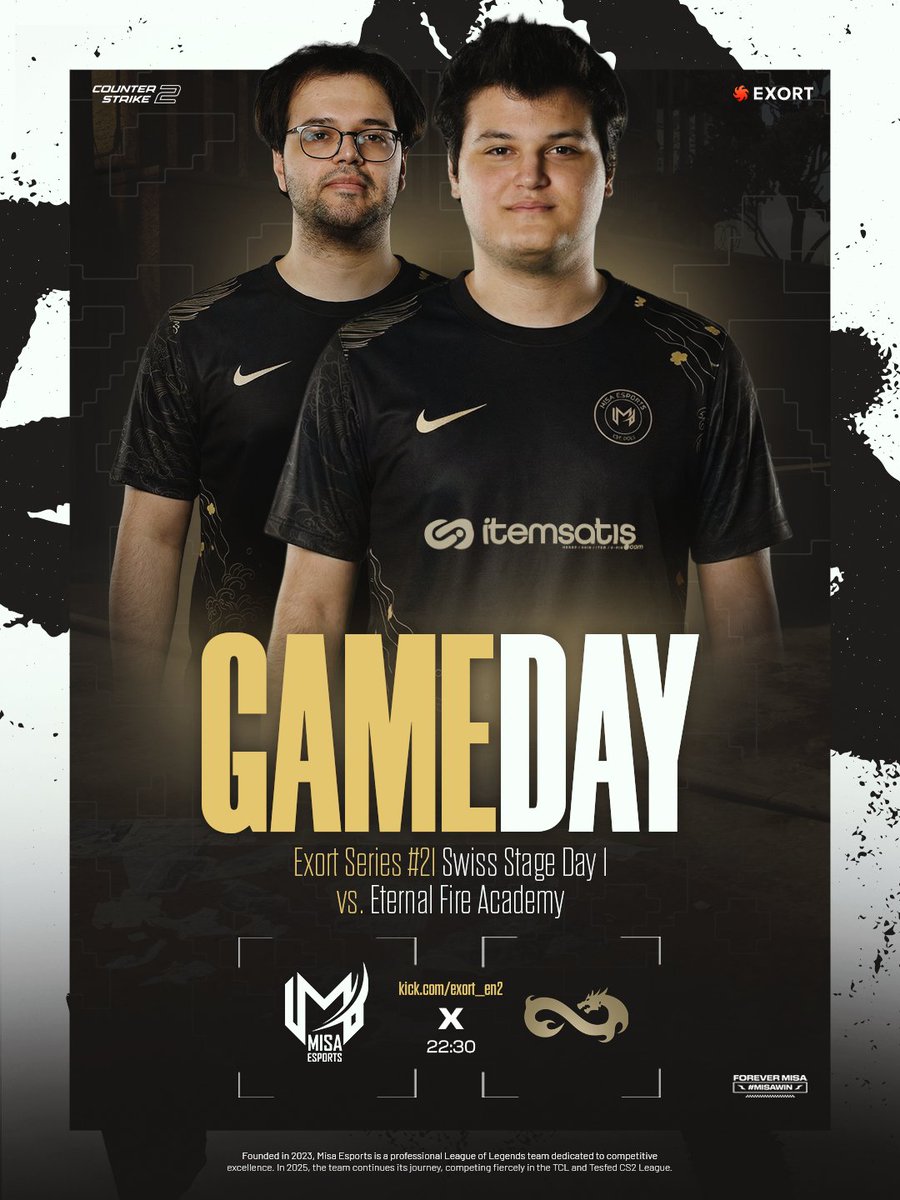 Exort Series #21 serüvenimiz başlıyor! 🙌

Bugün 22:30'da Eternal Fire Academy karşısında ilk maçımıza çıkıyoruz! 3 maçlık seride takımımıza güvenimiz tam! 👊