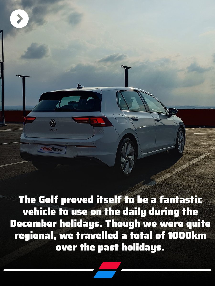 AutoTraderSA's tweet photo. Our long-term @VolkswagenSA Golf was a trusty steed during the December 2025 holidays. Here are some highlights we’d like to share from our time spent.
#volkswagen #golf #german #dasauto https://t.co/VK7RGsnJjG