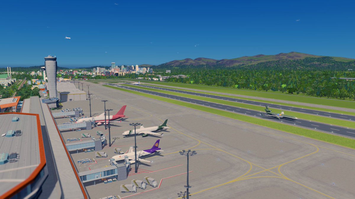 BBiiDT's tweet photo. A future city that lives in harmony with nature #CitiesSkylines https://t.co/D9ysQvgCKF
