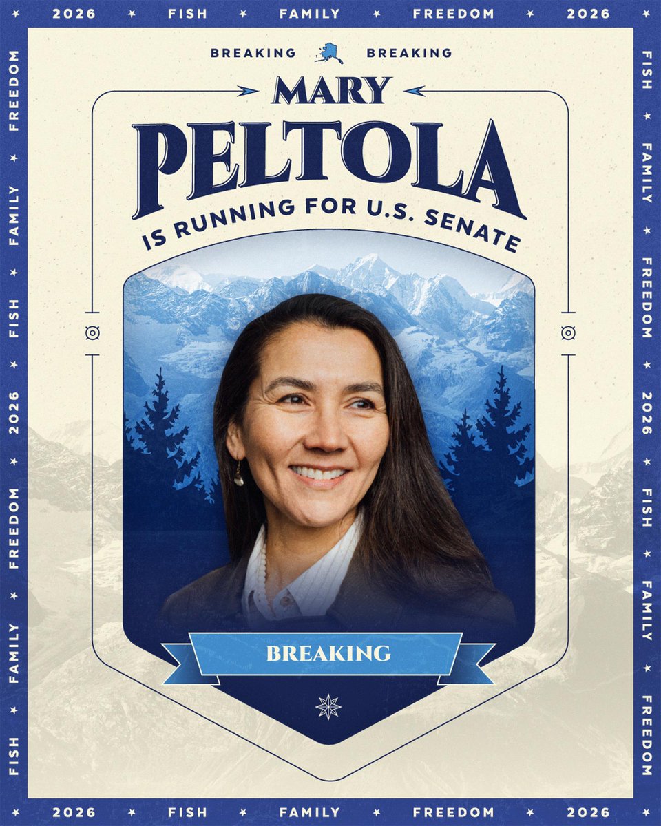 BREAKING: Mary Peltola is running to be Alaska’s next U.S. senator!