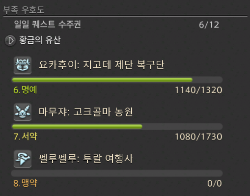 내일이면 요카후이도 서약이 되겠군아.