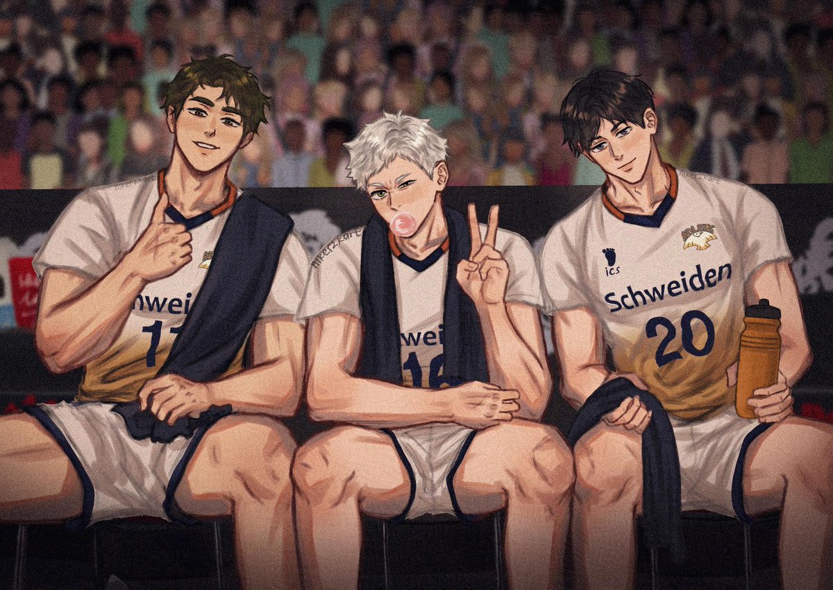 nikerzkart's tweet image. Trio wekwek #ハイキュー