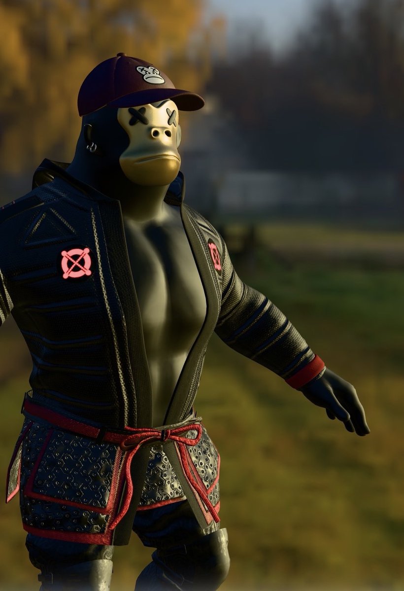 I was talking to you about bodybuilding yesterday, you can admire the pectorals!!

The samurai are the most admired EAPES of the tribe. Their wisdom will carry the tribe beyond the borders of EAPES Island.

Vibe with the Tribe!

Join <a href="/EAPESCLUB/">EAPES</a> 

discord.gg/eapesclub