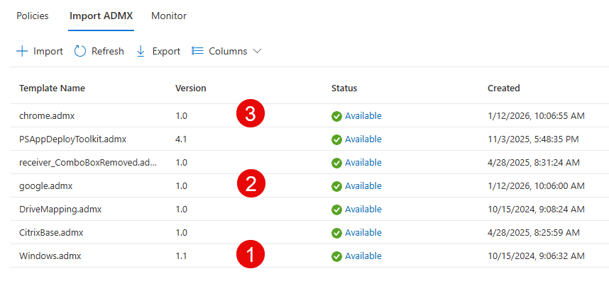 xenappblog's tweet photo. Lots of new @Google settings in the @MSIntune catalog, now including Generative AI. If you`re still importing ADMX, make sure to follow the correct order. https://t.co/Y6g4P1o1IV