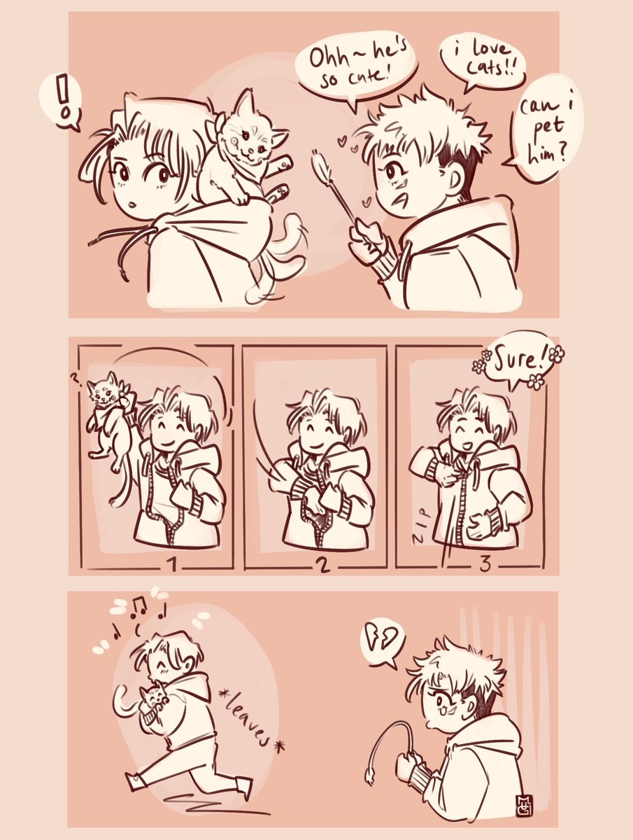 Yuuta the human cat tree  

#inuokko #ottoge #乙棘