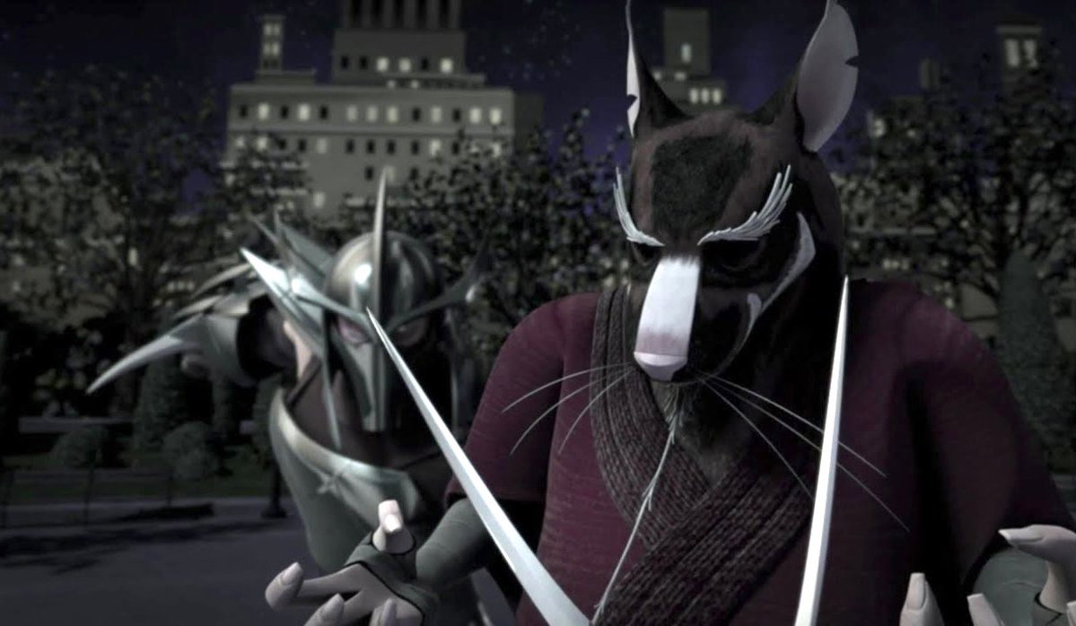 LeoHntr12's tweet image. Come to think of it, how many times did Shredder actually beat Splinter in a fair fight? 

I feel like most of the time he won it was because he used some dirty tactic to get the upper hand.