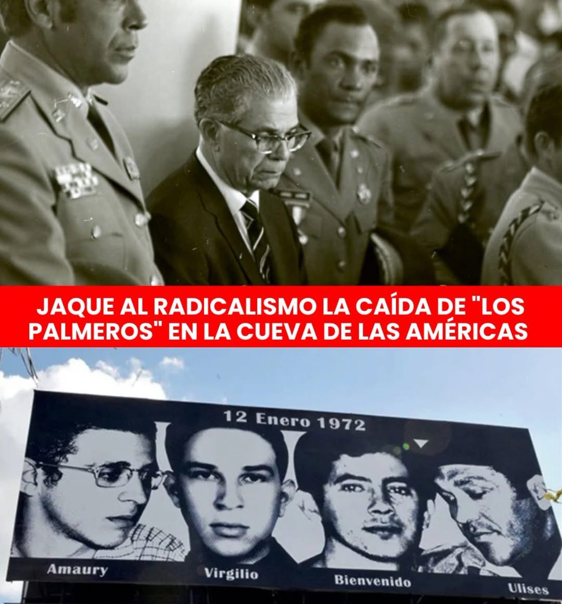 Hoy se cumplen 54 años de uno de los operativos más lindos del doctor Joaquín Balaguer: la eliminación del grupo comunista conocido como Los Palmeros.
Gracias a acciones como esa, hoy vivimos en el mejor país del Caribe.

Gracias viejito 🫡🙏